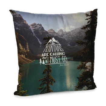 Подушка диванна з оксамиту Mountains are calling... 45x45 см