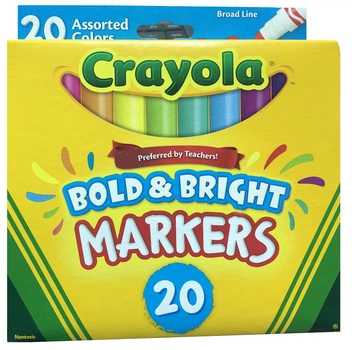 Фломастеры Crayola Класические Classic Bold &Bright Markers Broad Line 20 шт 58/776715