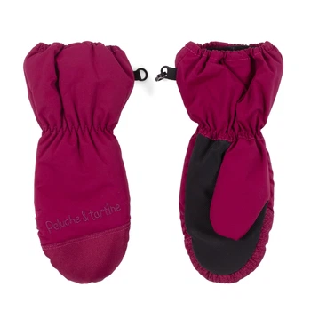 Зимові водонепроникні рукавиці-краги Peluche&Tartine F20MIT84EF-Pinkyplum сливово-рожевий 120-140 (F20MIT84EF-Pinkyplum-7/8)