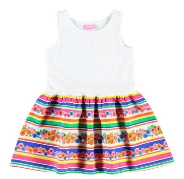 Платье LC Waikiki 122 см Бело-красное (LCW Dress-001-2)