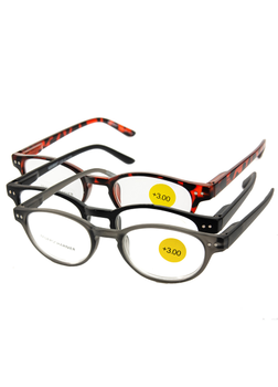 Набір окулярів для читання (3шт) +3 Graffiti 13х3,7см Чорний biz0000197