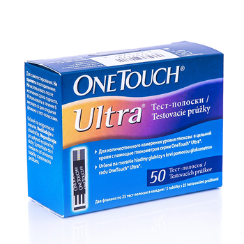Тест-полоски LifeScan Ван Тач Ультра (One Touch Ultra), 50 шт.
