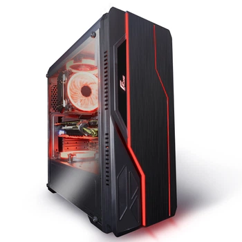 Корпус Frime Redline red led без БП (Redline-U3-2RF-WP); 1xUSB 3.0, 2xUSB, 2шт Red Single Ring Fan