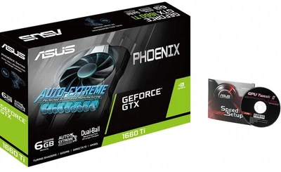 Видеокарта GF GTX 1660 Ti 6GB GDDR6 Phoenix Asus (PH-GTX1660TI-6G)