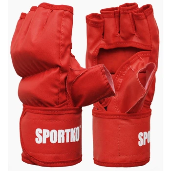 Битки с открытыми пальцами Sportko арт. ПД-5 красные L