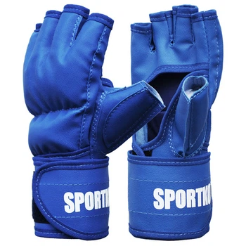 Битки с открытыми пальцами Sportko арт. ПД-5 синие L