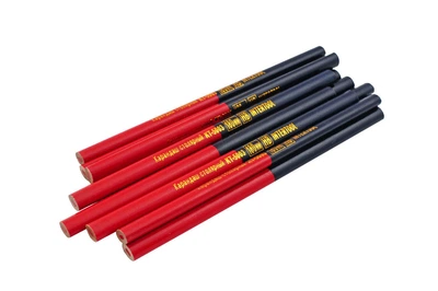 Карандаш Intertool столярный 180 мм (12 шт.) красно-черный (KT-5003)