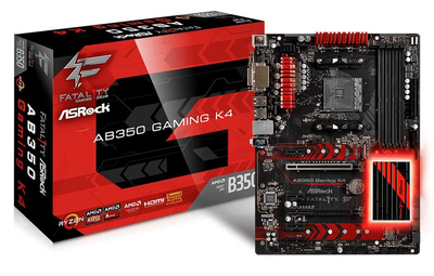 Материнская плата ASRock Fatal1ty AB350 Gaming K4 Socket AM4