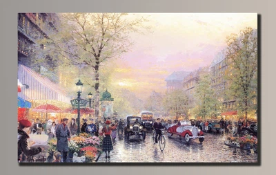 Картина на холсте Holst Art Городская жизнь 34х54 см