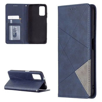 Чехол-книжка с кармашками UniCase Geometric Pattern для Xiaomi Redmi 9T - Blue