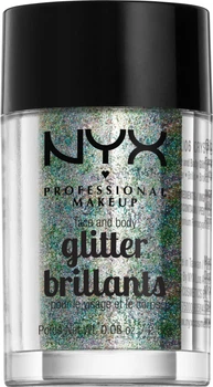 Brokat NYX Professional Makeup Face & Body Glitter 06 Crystal 2,5 g (0800897846787)