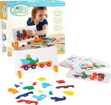 Игровой набор Guidecraft Manipulatives Поезд с животными (G5092) (716243050923)