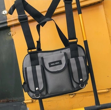 Нагрудная Поясная Сумка Разгрузка City-A Hgul+Bag Big Size Серая