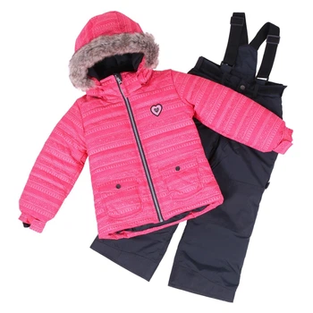 Зимний термокомплект Peluche&Tartine F18M60EF-Coral_Deepgray коралловый 114 - 122 см (F18M60EF-Coral_Deepgray-6)