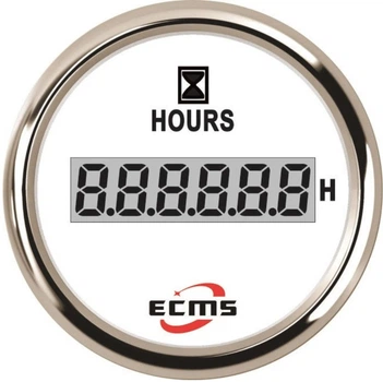 Цифровой счетчик моточасов ecms plh2-ws-hs не импульсный белый