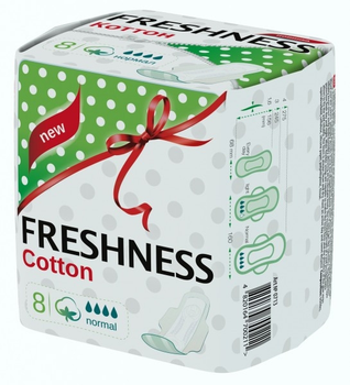 Гигиенические ультратонкие прокладки Freshness Сotton Normal 8 шт (713)