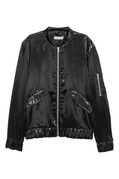 Бомбер H&M 36 черный 23114304324
