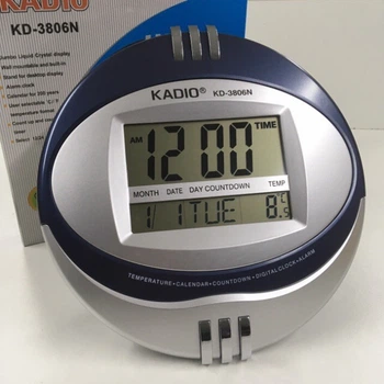 Настольные часы электронные с будильником Kadio KD-3806N (zhb0270)