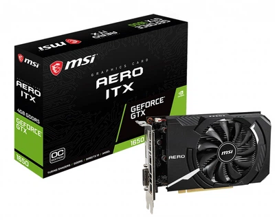 Видеокарта GF GTX 1650 4GB GDDR5 Aero ITX OC MSI (GeForce GTX 1650 AERO ITX 4G OC)