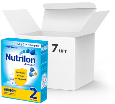 Упаковка сухой смеси Nutrilon Комфорт 2 300 г х 7 шт (5900852038525_5900852038556)