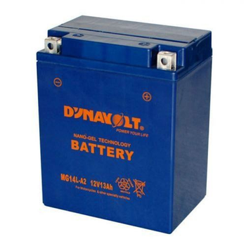 Мото аккумулятор DYNAVOLT MG14L-А2 13 Аh, 190 А, 134х88х160 мм