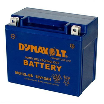 Мото аккумулятор DYNAVOLT MG12L-BS 10 Аh, 120 А, 151х87х130 мм
