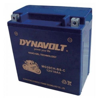 Мото аккумулятор DYNAVOLT MG20CH-BS-C 18 Аh, 215 А, (+/-), 151х87х161мм