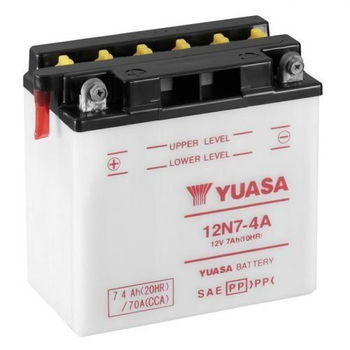 Мото аккумулятор YUASA 12N7-4A 7 Аh, 74 А (+/-), 135х75х133 мм