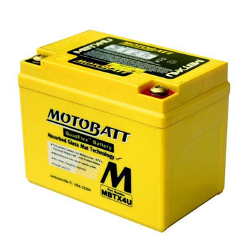 Мото акумулятор Motobatt MBTX4U 4 Аh, 70 А, (-/+), 114x70x87 мм