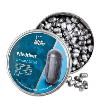 Свинцеві кулі H&N Piledriver 5,5 мм 1,95 м 150 шт (1453.02.41)