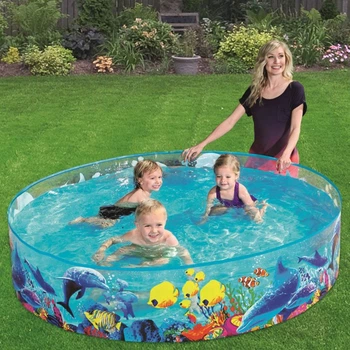 Наливний басейн дитячий Bestway 55030 «Nemo» (38*183 см, об'єм: 946 л, серія: Fill'N Fun Pool, вік 2+)
