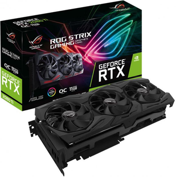 Видеокарта GF RTX 2080 Ti 11GB GDDR6 ROG Strix Gaming OC Asus (ROG-STRIX-RTX2080Ti-O11G-GAMING)
