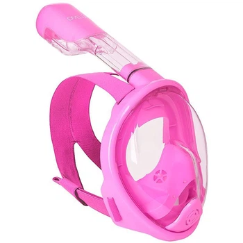 Детская маска для плавания Divelux Kids Pink полнолицевая Розовая
