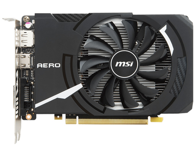 Видеокарта GF GTX 1050 Ti 4GB GDDR5 Aero ITX OCV1 MSI (GeForce GTX 1050 Ti AERO ITX 4G OCV1)
