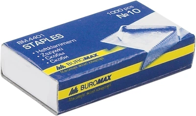 Набір скоб Buromax №10 10 уп. по 1000 шт. (BM.4401)