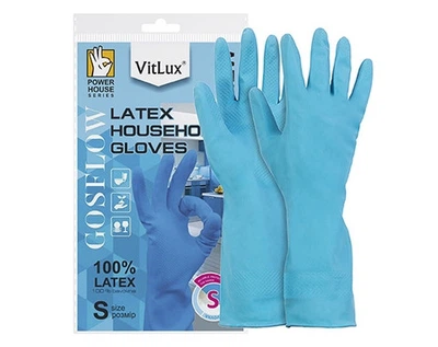 Рукавички господарські VitLUX з напиленням L сині