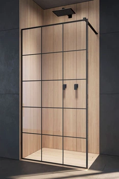 Душова стінка RADAWAY Walk-In Modo II New Black 120 Factory (389124-54-55)