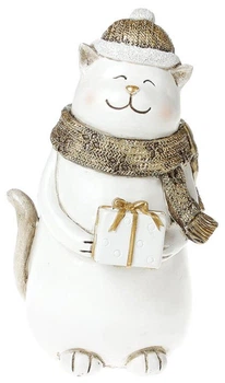 Статуетка "Котик з подарунком" Bona 13х12,5х22 см 000263993