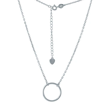 Серебряное колье с без камней, вес изделия 2,53 гр (2005612)