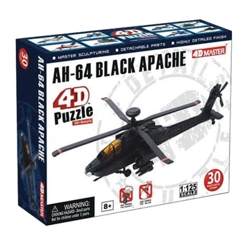 Объемный пазл 4D 4D Master Военный вертолет AH-64 Black Apache