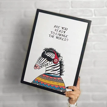 Постер в рамке Are you ready to change the world? 15x21 см, A5 (MT5_EX003)