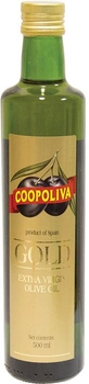 Оливковое масло Coopoliva Extra Virgin Gold холодного отжима 500 мл (8410522100799)