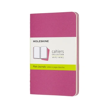 Блокнот Moleskine Cahier карманный 64 страницы нелинованный Кинетический Розовый 9х14 см (8058647629674)