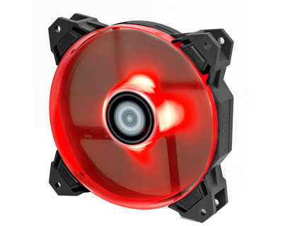 Вентилятор ID-Cooling SF-12025-R, 120x120x25мм, 4-pin PWM, черный с красным