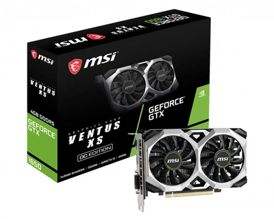 Видеокарта GF GTX 1650 4GB GDDR5 Ventus XS OC MSI (GeForce GTX 1650 Ventus XS 4G OC)