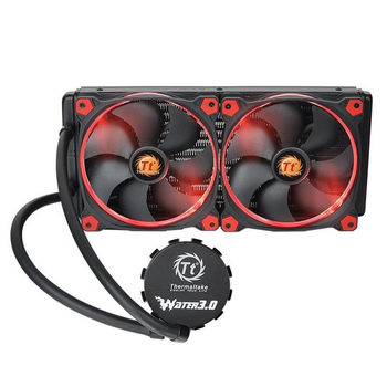 Система водяного охлаждения Thermaltake Water 3.0 Riing Red 280 (CL-W138-PL14RE-A), Intel: 2066/2011-3/2011/1366/1156/1155/1151/1150, AMD: AM4/FM2/FM1/AM3+/AM3/AM2+/AM2, 313x139x27 мм, 4-pin