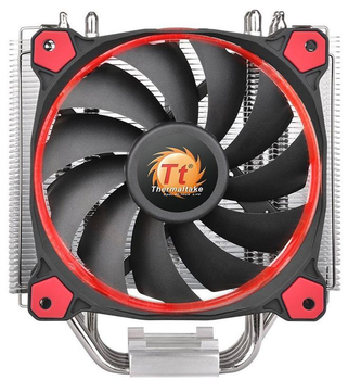 Кулер процессорный Thermaltake Riing Silent 12 Red (CL-P022-AL12RE-A), Intel: 2011-3/2011/1150/1151/1155/1156/1366/775, AMD: FM1/FM2/AM2/AM2+/AM3/AM3+, 159x140x74 мм, 4-pin