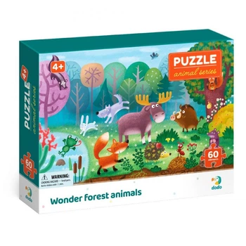 Пазл дитячий "Диво-звірі в лісі" DoDo Toys 300375, 60 елементів