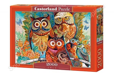 Пазлы Castorland "Совы художника" 2000 деталей (С-200535)