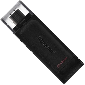 Флеш пам'ять USB Kingston DataTraveler 70 64GB USB Type-C Silver (DT70/64GB)